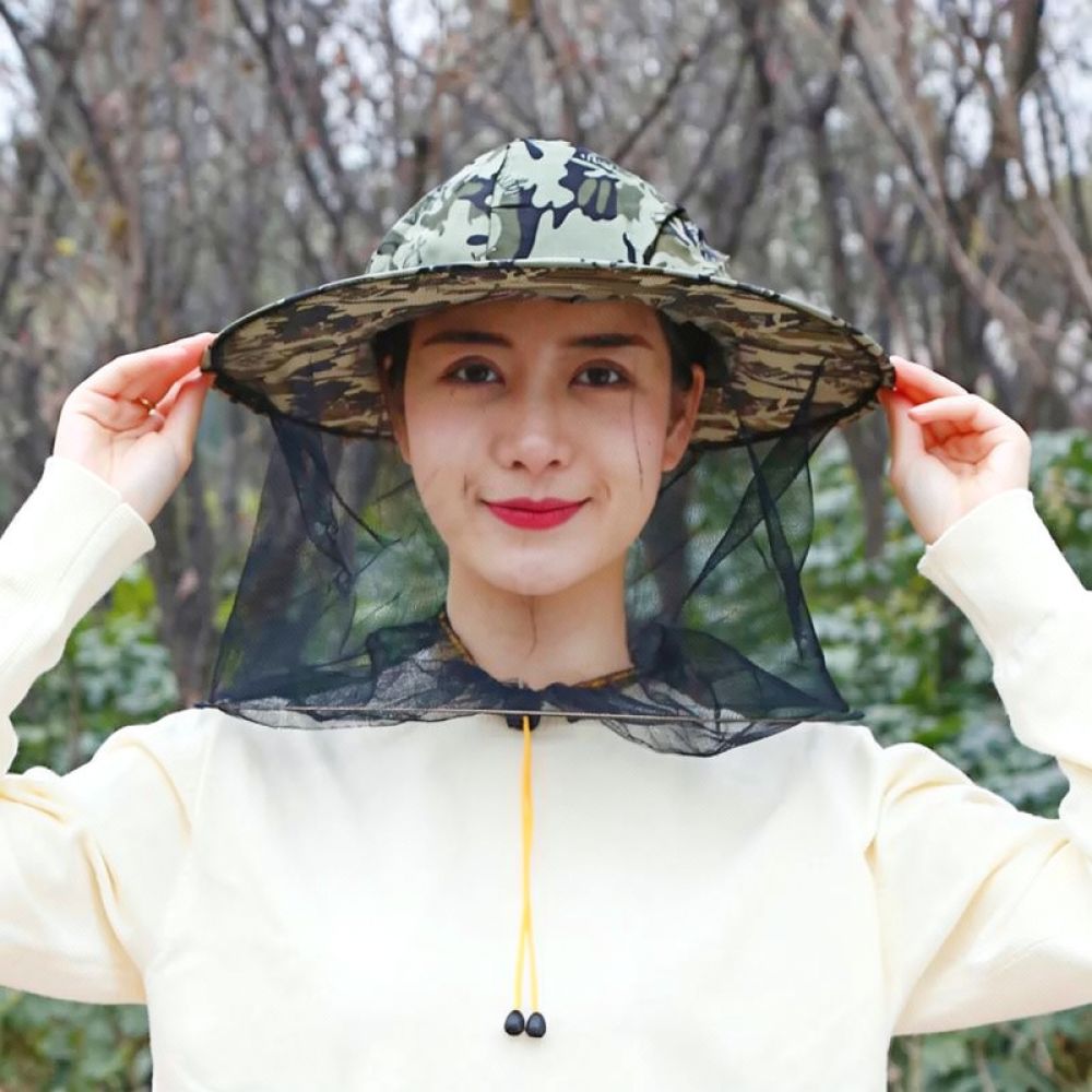 Anti Mosquito Net Beekeeping H - Agriculture Farming Hats ulasan dan harga