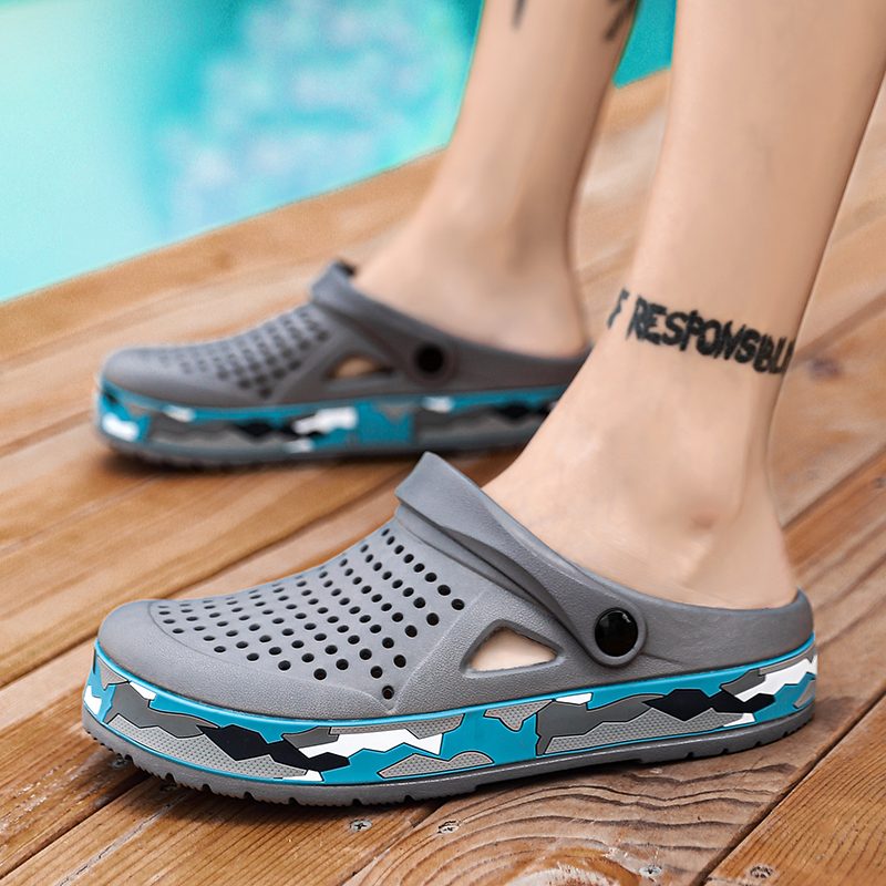 Summer Men Shoes Clogs Slipper - Farming And Agriculture ulasan dan harga